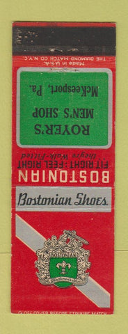 Matchbook Cover - Bostonian Men's Shoes Royer's McKeesport PA