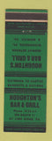 Matchbook Cover - Houghton's Bar Grill Lime Ridge PA
