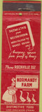 Matchbook Cover - Normandy Farm Rockville MD girlie WEAR