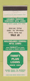 Matchbook Cover - Thrift Plan Loans Pittsburgh PA