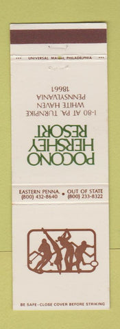 Matchbook Cover - Pocono Hershey Resort White Haven PA