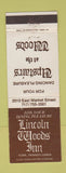 Matchbook Cover - Lincoln Woods Inn York PA