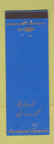Matchbook Cover - Clark Powell Restaurant Ebensburg PA