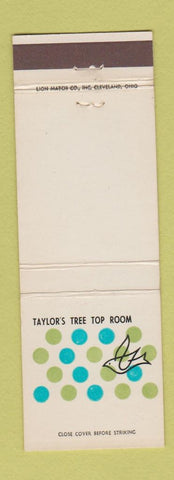Matchbook Cover - Taylor's Tree Top Room