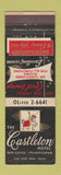 Matchbook Cover - Castleton Hotel New Castle PA