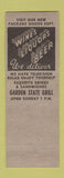 Matchbook Cover - Garden State Grill Merchantville NJ