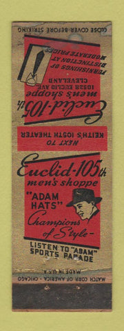 Matchbook Cover - Euclid Men's Shoppe Clothes Cleveland OH WORN