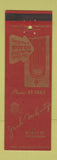Matchbook Cover - Jack McCarty's Pittsburgh PA restaurant