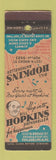 Matchbook Cover - Bill Hopkins Rathskeller Philadelphia PA