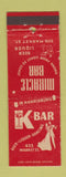 Matchbook Cover - Miracle Bar Harrisburg PA WEAR