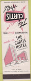 Matchbook Cover - Curtis Hotel Minneapolis MN