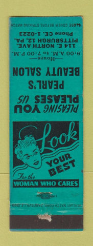 Matchbook Cover - Pearl's Beauty Salon Pittsburgh PA WEAR