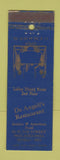 Matchbook Cover - De Angeli's Restaurant Philadelphia PA WORN