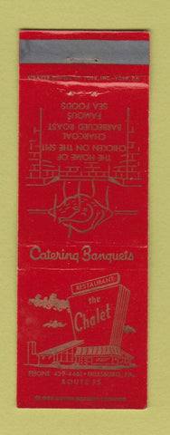 Matchbook Cover - The Chalet Dillsburg PA WEAR