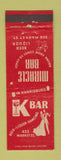 Matchbook Cover - Miracle Bar Harrisburg PA K Bar