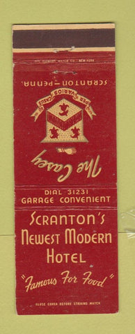 Matchbook Cover - The Casey Hotel Scranton PA