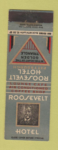 Matchbook Cover - Roosvelt Hotel Pittsburgh PA WEAR