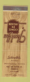 Matchbook Cover - Schroth's Jewelry Orange CA?