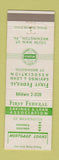 Matchbook Cover - First Federal Savings and Loan Washington PA