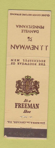 Matchbook Cover - Freeman Men's Shoes JJ Newman Danville PA
