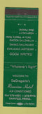 Matchbook Cover - DeGregorio's Riverview Hotel Danville PA