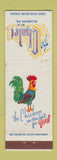 Matchbook Cover - The Chalet Dillsburg PA chicken