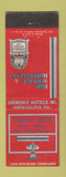 Matchbook Cover - Colonial Hotel York PA Grenoble