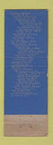 Matchbook Cover - Colonial Hotel York PA Grenoble
