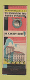 Matchbook Cover - National Union Fire Insurance Pittsburgh PA WEAR