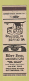 Matchbook Cover - Riley Bros Beer Distributor Pittsburgh PA