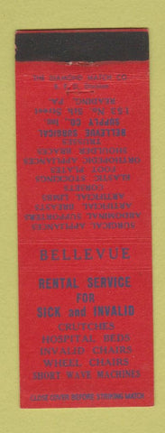 Matchbook Cover - Bellevue Rental Service Medical Supply Reading PA
