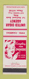 Matchbook Cover - United Cigar Agency cameras tobacco pipes