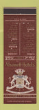 Matchbook Cover - Alsonett Hotels CHAIN LA IN FL TX MO