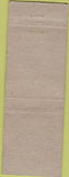 Matchbook Cover - De Jong Standard oil gas Oskaloosa IA WEAR