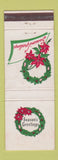 Matchbook Cover - Rutherford Trust Company Christmas
