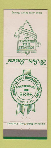 Matchbook Cover - Louisville Title Insurance KY