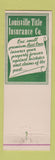 Matchbook Cover - Louisville Title Insurance KY