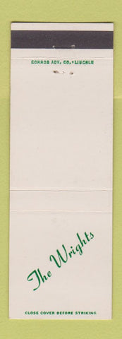 Matchbook Cover - The Wrights Mutual Insurance CT