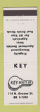 Matchbook Cover - Key Real Estate