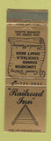 Matchbook Cover - Railroad Inn Glenview IL WEAR