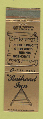 Matchbook Cover - Railroad Inn Glenview IL WEAR