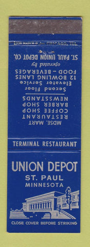 Matchbook Cover - Union Depot St Paul MN