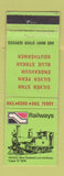Matchbook Cover - Railroad New Zealand WEAR NEON GREEN