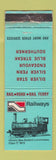 Matchbook Cover - Railroad New Zealand WORN BLUE