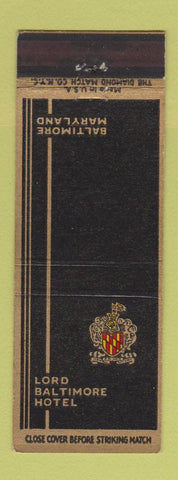 Matchbook Cover - Lord Baltimore Hotel Baltimore MD
