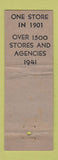 Matchbook Cover - United Whelan 1941 WEAR