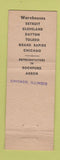 Matchbook Cover - Peninsular Steel Chicago IL Rockford Cleveland Detroit