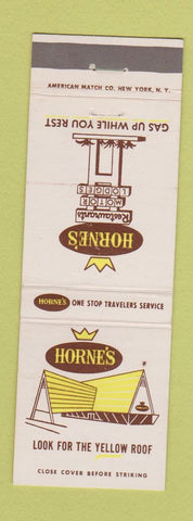 Matchbook Cover - Horne's Restaurants