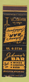 Matchbook Cover - Johnny's Bar Riverton WY WORN