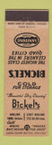 Matchbook Cover - Bickel's Dry Cleaning Moline East Moline IL